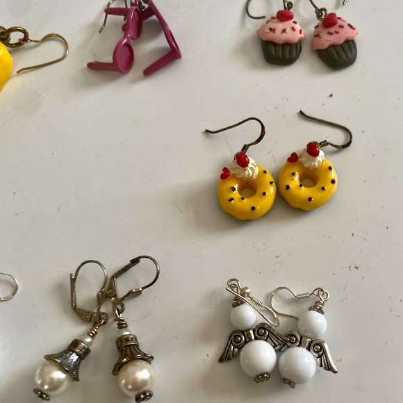 Hand Made sterling silver Earrings, Christmas, Snowmen,Donuts, Cupcakes and more - Picture 16 of 16